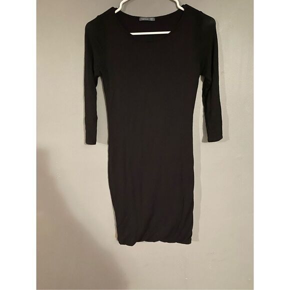 Soprano Black 3/4th Sleeve Dress Size Small - Picture 1 of 5